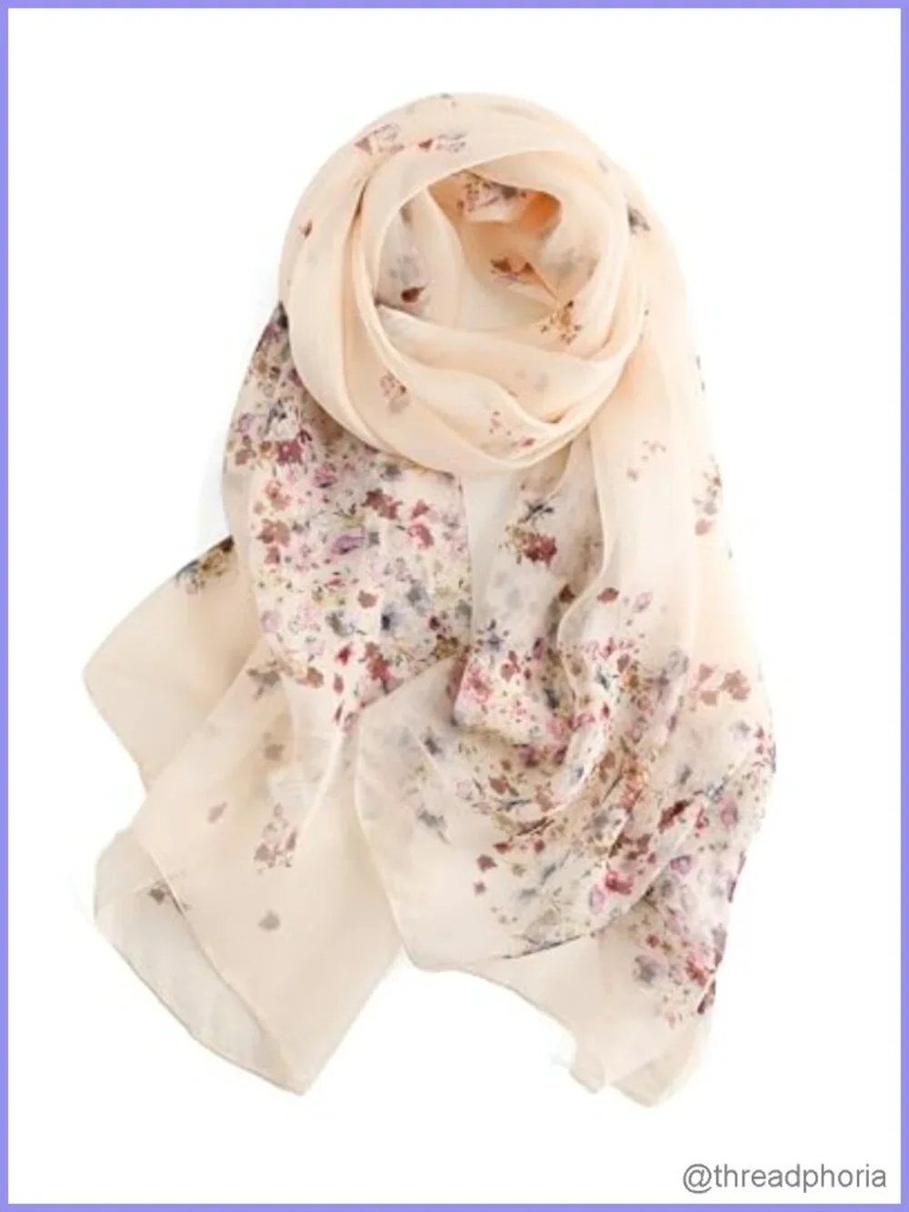 100% Mulberry Silk Chiffon Scarf Shawl Wrap Lightweight Large 69x43
